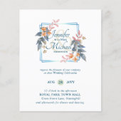 HAUSHALTSPARTENBlätter Hochzeit im Herbst lädt Aqu (Vorderseite)