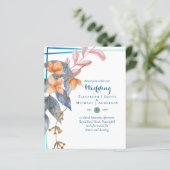 HAUSHALTSPARTENBlätter Hochzeit im Herbst lädt Aqu (Stehend Vorderseite)