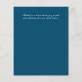 HAUSHALTSPARTENBlätter Hochzeit im Herbst lädt Aqu (Rückseite)