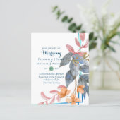 HAUSHALTSPARTENBlätter Hochzeit im Herbst lädt Aqu (Stehend Vorderseite)