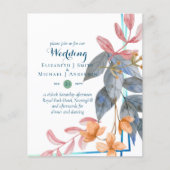 HAUSHALTSPARTENBlätter Hochzeit im Herbst lädt Aqu (Vorderseite)