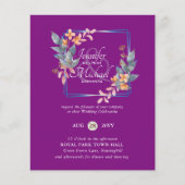 HAUSHALTSPARTENBlätter Hochzeit im Herbst lädt Aqu (Vorderseite)