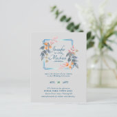 HAUSHALTSPARTENBlätter Hochzeit im Herbst lädt Aqu (Stehend Vorderseite)