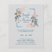 HAUSHALTSPARTENBlätter Hochzeit im Herbst lädt Aqu (Vorderseite)