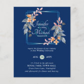 HAUSHALTSPARTENBlätter Hochzeit im Herbst lädt Aqu (Vorderseite)