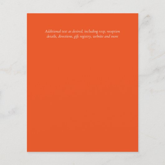 HAUSHALTSPARTENBlätter Hochzeit im Herbst lädt Aqu (Rückseite)