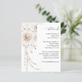 Haushaltsperlen und Weiße Blumendetails (Stehend Vorderseite)