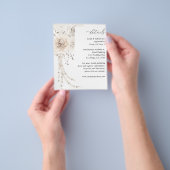 Haushaltsperlen und Weiße Blumendetails Flyer (Gruppe)