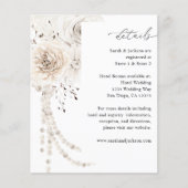 Haushaltsperlen und Weiße Blumendetails Flyer (Vorne)