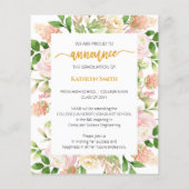 HAUSHALTSPLAN 2023 - Grünes Foto in Rosa (Rückseite)