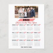 HAUSHALTSPLAN 2023 Kalender Modern Family Foto Car (Vorderseite)