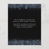 Haushaltsplan 2024 Abschluss Blue Glitzer Black An (Rückseite)