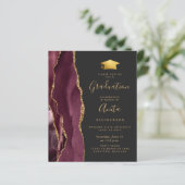 Haushaltsplan 2024 Abschluss Burgundy Agate Foto E (Stehend Vorderseite)