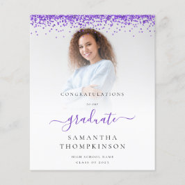 Haushaltsplan 2024 Grad Foto Lila Glitzer Ankündig