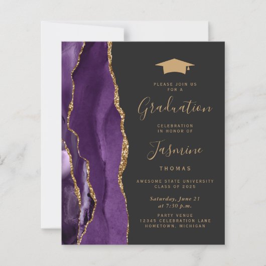 Haushaltsplan 2025 Abschluss Lila Agate Foto Einla (Vorderseite)