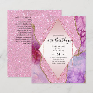 HAUSHALTSPLAN 21. Geburtstag Glittery AGATE Sparkl