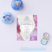HAUSHALTSPLAN 21. Geburtstag Glittery AGATE Sparkl Flyer (Einzeln)