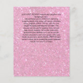 HAUSHALTSPLAN 21. Geburtstag Glittery AGATE Sparkl Flyer (Hinten)