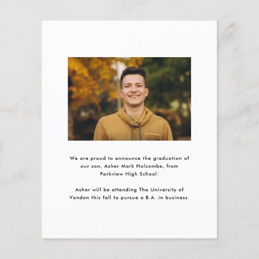 Haushaltsplan 2 Foto Abschluss Ankündigung (Rückseite)