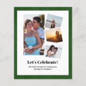 HAUSHALTSPLAN 4 Foto Verlobung Party Einladung (Rückseite)