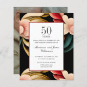 Haushaltsplan 50 Jahre VINTAGE BLUME FOTO (Vorne/Hinten)