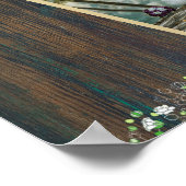 HAUSHALTSPLAN 7 Tabelle Rustikale Gypsophila-Sitzt Poster (Ecke)