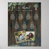 HAUSHALTSPLAN 7 Tabelle Rustikale Gypsophila-Sitzt Poster (Vorne)