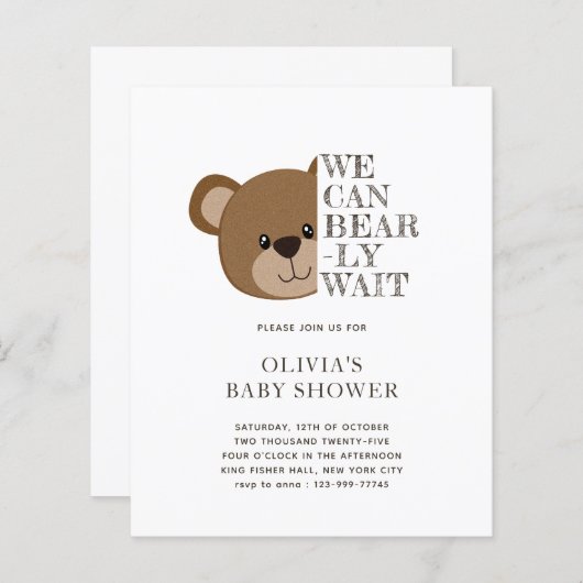 HAUSHALTSPLAN, auf den wir warten können | Teddy B (Vorne/Hinten)