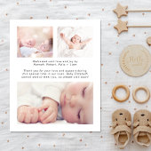 Haushaltsplan Einführung von 4 Fotos Geburtsankünd