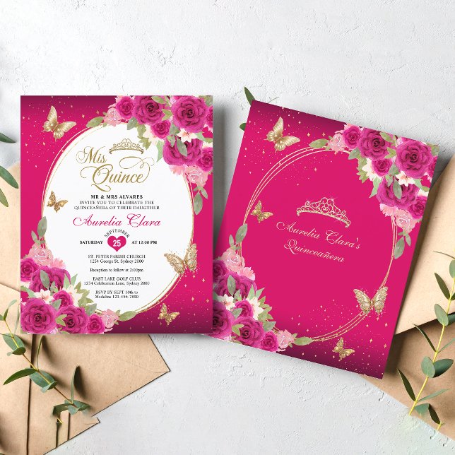 HAUSHALTSPLAN Floral Pink Gold Schmetterling Mis Q (Von Creator hochgeladen)