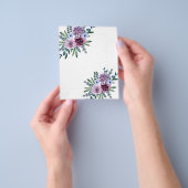 HAUSHALTSPLAN-FLYER - KOSTENLOSES DESIGN - Lila Bl Flyer (Gruppe)