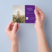 HAUSHALTSPLAN FOTO WEDING EINLADUNG Lila Berry Flyer (Gruppe)