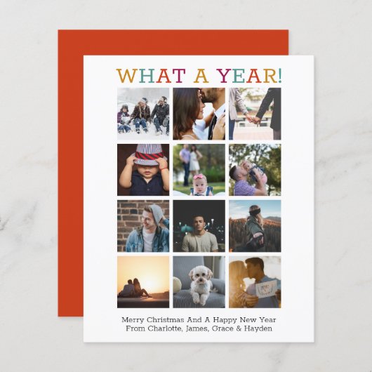 HAUSHALTSPLAN - Foto - Weihnachtsjahr (Vorne/Hinten)