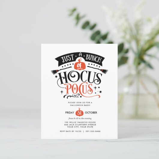 HAUSHALTSPLAN-Haufen Hocus Pocus Halloween-Bash-Pa (Stehend Vorderseite)