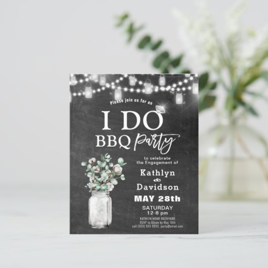 HAUSHALTSPLAN I TUN Verlobung 4 Foto GRILLEN Einla (Stehend Vorderseite)