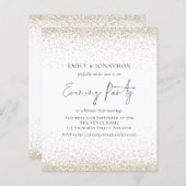 HAUSHALTSPLAN Light Gold Glitzer Abend laden ein (Vorne/Hinten)