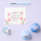 HAUSHALTSPLAN Rosa Calla Lily Wedding Rett Date QR Flyer (Einzeln)