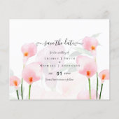 HAUSHALTSPLAN Rosa Calla Lily Wedding Rett Date QR Flyer (Vorne)