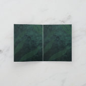 HAUSHALTSPLAN - Rustikale Smaragdgrüne Hochzeit Dankeskarte (Innenseite)