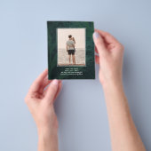 HAUSHALTSPLAN - Rustikale Smaragdgrüne Hochzeit Flyer (Gruppe)