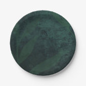 HAUSHALTSPLAN - Rustikale Smaragdgrüne Hochzeit Pappteller (Vorderseite)