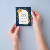 HAUSHALTSPLAN - Rustikale Sonnenblumen Grüne Hochz Flyer (Gruppe)