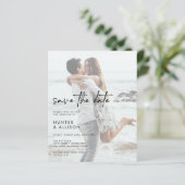 HAUSHALTSPLAN Save the Date Einladung (Stehend Vorderseite)