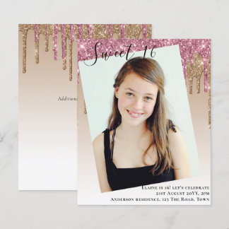 HAUSHALTSPLAN Sweet 16 FOTO Dripping Glitzer Einla