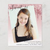 HAUSHALTSPLAN Sweet 16 FOTO Dripping Glitzer Einla (Vorderseite)
