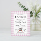 HAUSHALTSPLAN Verlobung Rosa 4 Foto GRILLEN Einlad (Stehend Vorderseite)