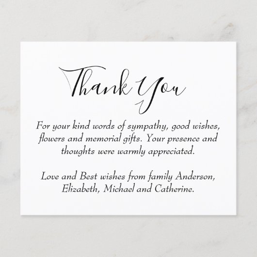 HAUSHALTSPLAN Vielen Dank (Vorderseite)