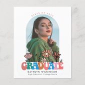 HAUSHALTSPLAN Wildblume Foto GRAD Einladung Flyer (Vorne)