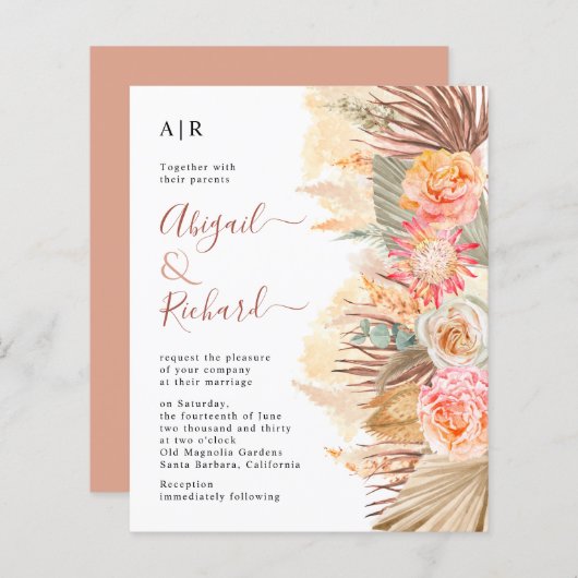 HAUSHALTSPLANE - Grashochzeit (Vorne/Hinten)