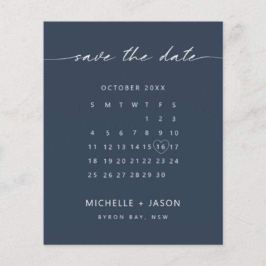 Haushaltsplanplan Save the Date Flyer (Vorne)